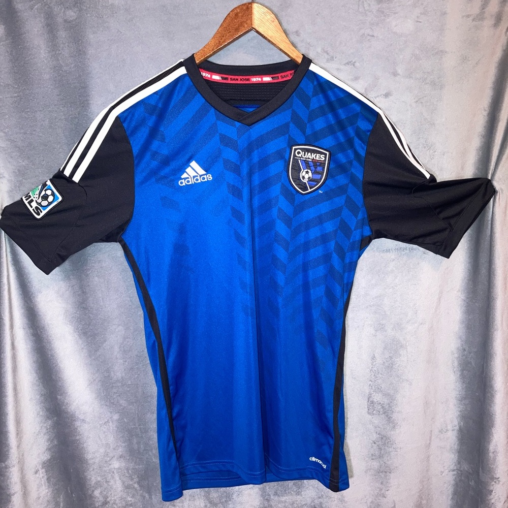 adidas MLS San Jose Quakes Replica Climacool Jersey Size Small